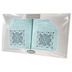 GIFT FROTEX II KPL RĘCZNIKÓW GRENO 2EL AQUA 4