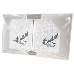 GIFT FROTEX II KPL RĘCZNIKÓW GRENO 2EL BIAŁY 1