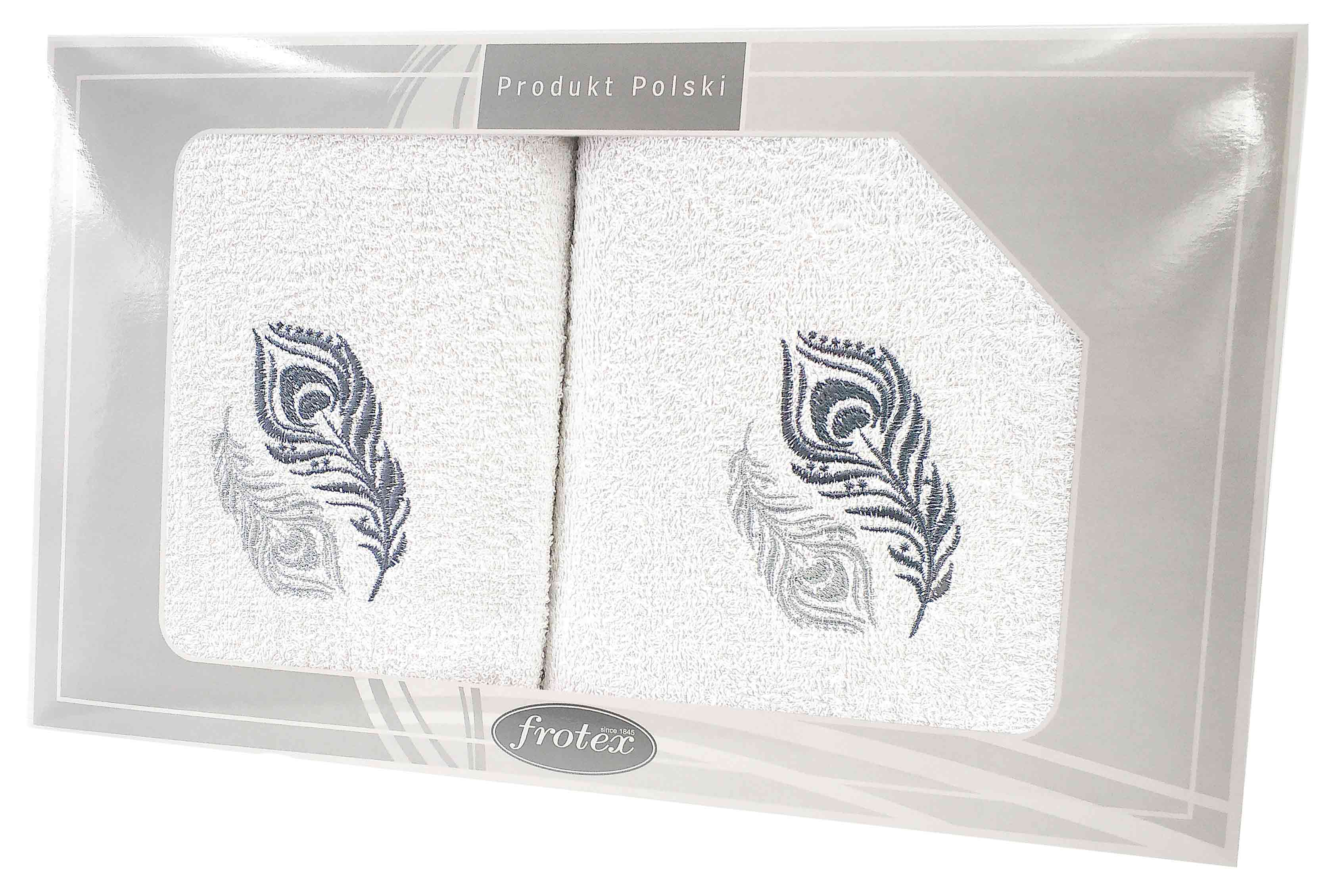 GIFT FROTEX II KPL RĘCZNIKÓW GRENO 2EL BIAŁY 2