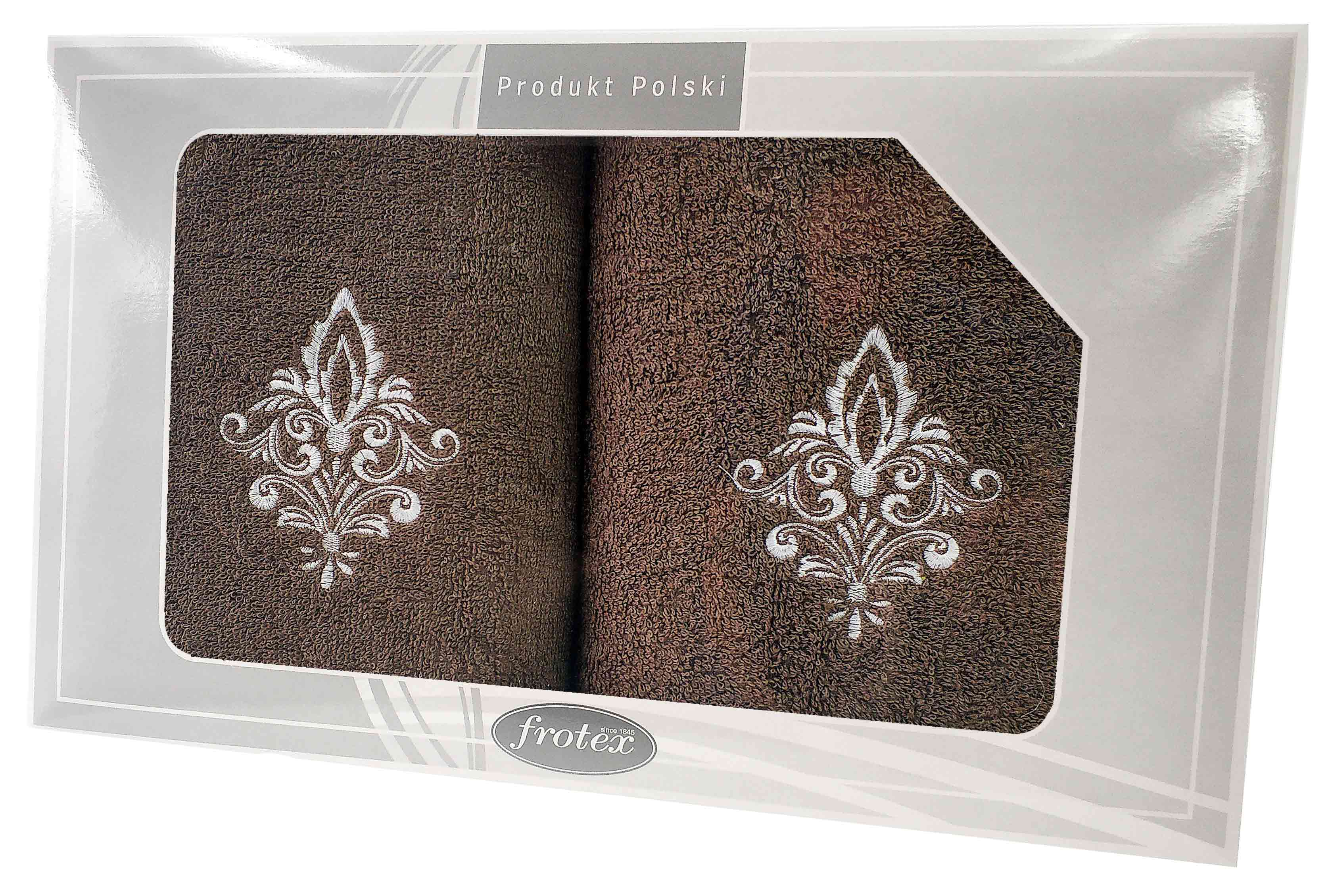 GIFT FROTEX II KPL RĘCZNIKÓW GRENO 2EL BRĄZOWY 5