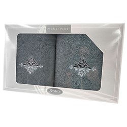 GIFT FROTEX II KPL RĘCZNIKÓW GRENO 2EL POPIEL C. 3