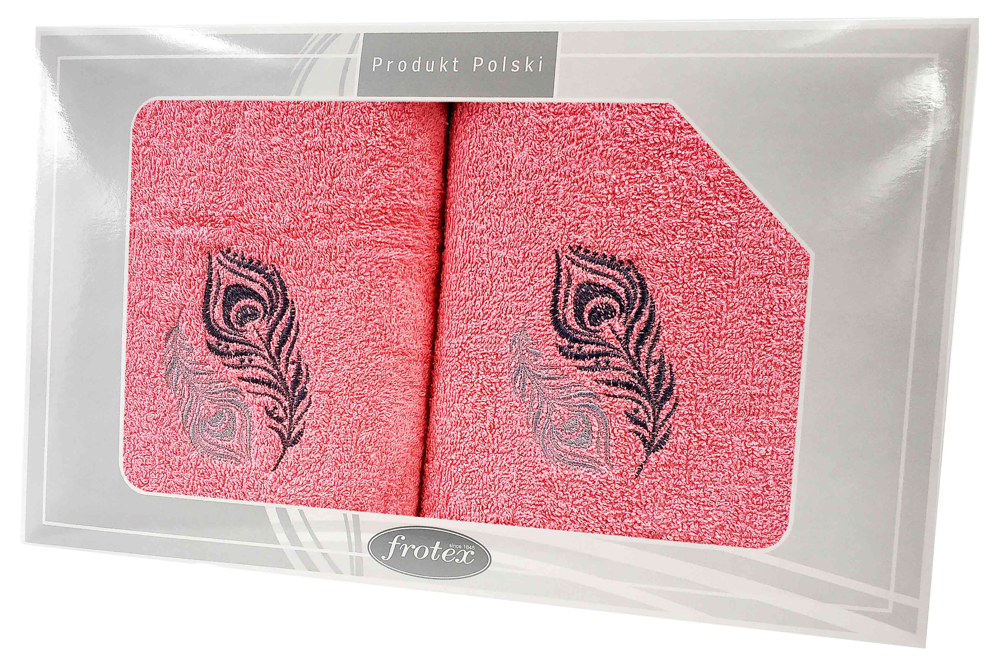 GIFT FROTEX II KPL RĘCZNIKÓW GRENO 2EL KORALOWY 2