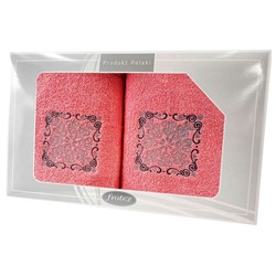 GIFT FROTEX II KPL RĘCZNIKÓW GRENO 2EL KORALOWY 4