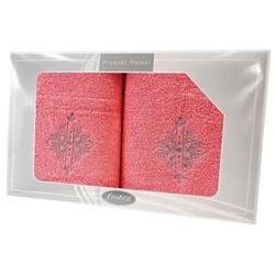 GIFT FROTEX II KPL RĘCZNIKÓW GRENO 2EL KORALOWY 6