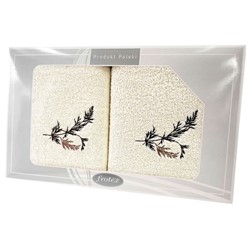 GIFT FROTEX II KPL RĘCZNIKÓW GRENO 2EL KREMOWY 1