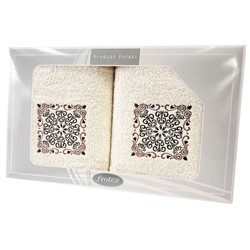 GIFT FROTEX II KPL RĘCZNIKÓW GRENO 2EL KREMOWY 4