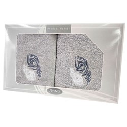 GIFT FROTEX II KPL RĘCZNIKÓW GRENO 2EL POPIEL 2