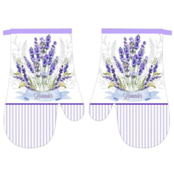 RĘKAWICE KUCHENNE MAGNES KPL 2szt LAVENDER F21A159