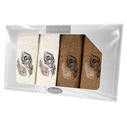 GIFT FROTEX IV KPL RĘCZNIKÓW GRENO 4EL KREM/BEŻ 2