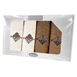 GIFT FROTEX IV KPL RĘCZNIKÓW GRENO 4EL KREM/BEŻ 3