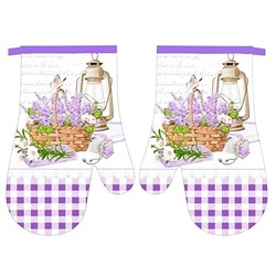 RĘKAWICE KUCHENNE MAGNES KPL 2szt LAVENDER F319113