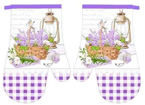 RĘKAWICE KUCHENNE MAGNES KPL 2szt LAVENDER F319113