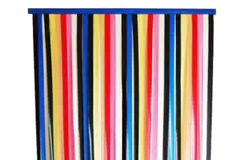 PASKI PCV ZASŁONA DRZWIOWA 100x200cm KOLOROWA