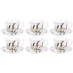 CLASSIC LAVENDER KOMPLET FILIŻANEK 6+6 250ml
