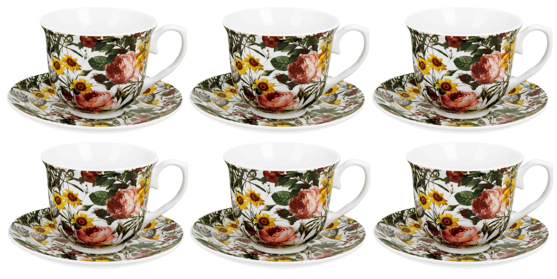 SPRING KOMPLET FILIŻANEK 6+6 250ml