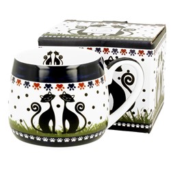 INDIGO KOTY KUBEK BARYŁKA W PUDEŁKU 430ml