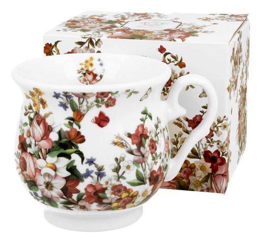 WHITE FLOWERS KUBEK RETRO W PUDEŁKU 500ml