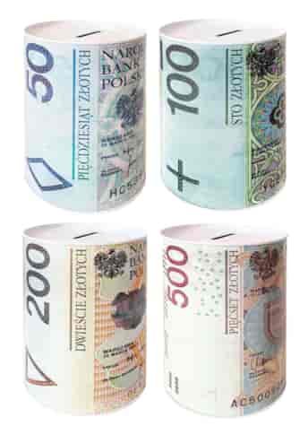 SKARBONKA METALOWA PUSZKA 10x15cm PLN