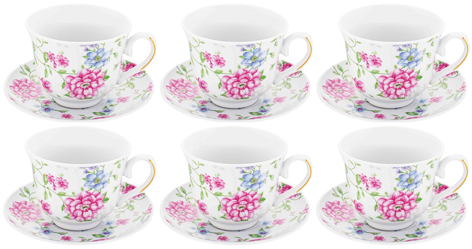 KLEO KOMPLET FILIŻANEK 6+6 250ml wz05