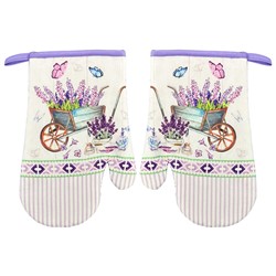 RĘKAWICE KUCHENNE MAGNES KPL 2szt LAVENDER F22S128