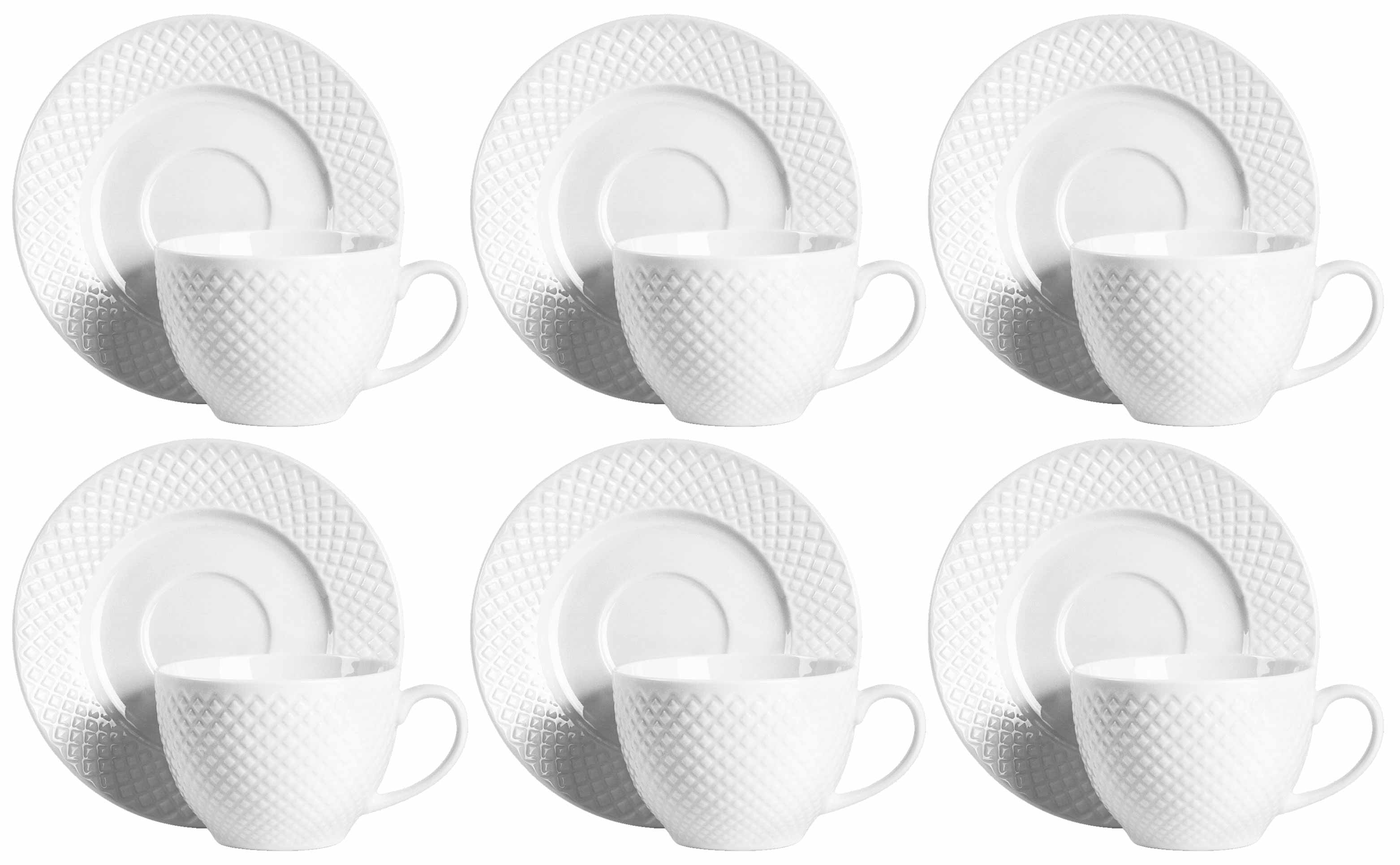 MEDIOLAN KOMPLET FILIŻANEK 6+6 250ml