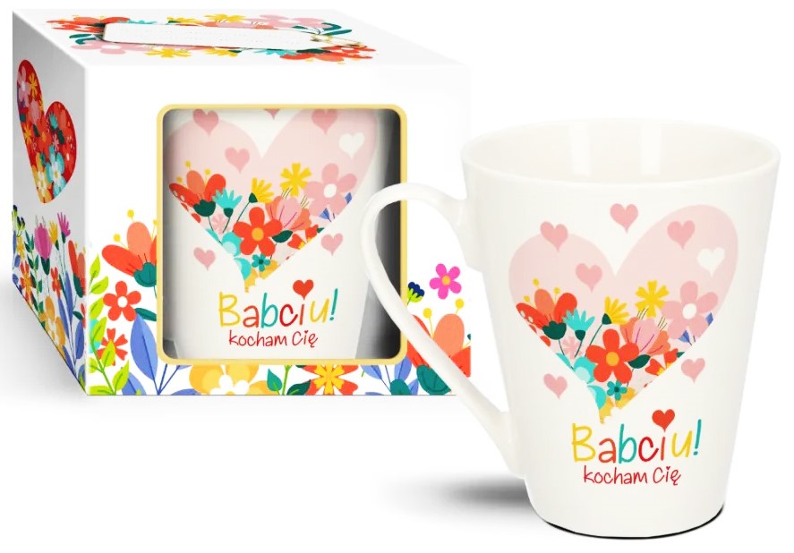 DZIEŃ BABCI KUBEK SKOS 300ml BABCIU! KOCHAM CIĘ