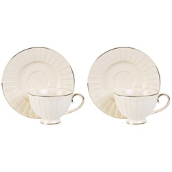 LIZBONA KOMPLET FILIŻANEK 2+2 230ml
