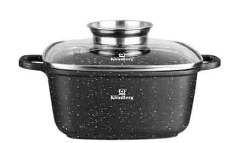KLONBERG GARNEK MARMUR KWADRAT 3,5L 22cm KB-4012