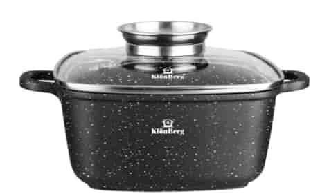 KLONBERG GARNEK MARMUR KWADRAT 4,4L 24cm KB-4013