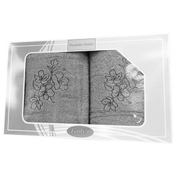 GIFT FROTEX II KPL RĘCZNIKÓW GRENO 2EL POPIEL 1N