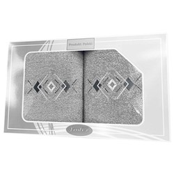 GIFT FROTEX II KPL RĘCZNIKÓW GRENO 2EL POPIEL 4N