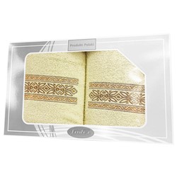 GIFT FROTEX II KPL RĘCZNIKÓW GRENO 2EL KREMOWY 2N