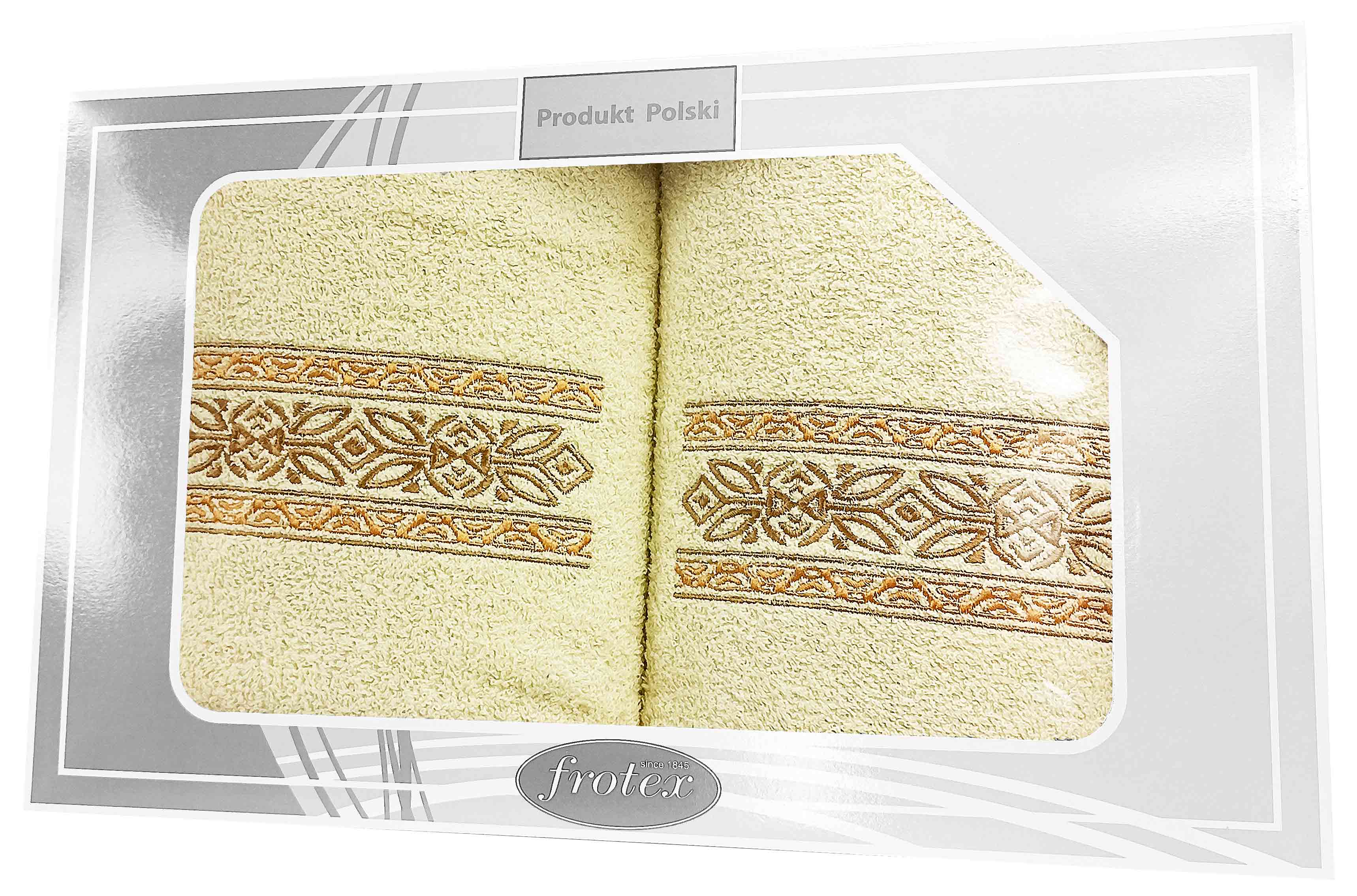 GIFT FROTEX II KPL RĘCZNIKÓW GRENO 2EL KREMOWY 2N