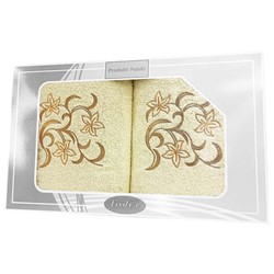 GIFT FROTEX II KPL RĘCZNIKÓW GRENO 2EL KREMOWY 3N
