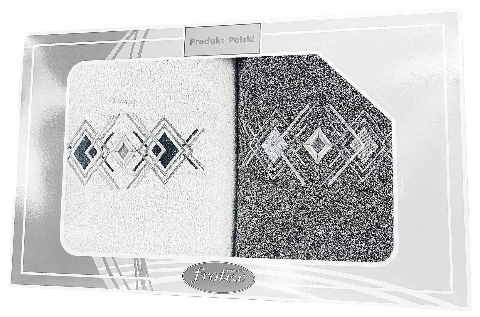 GIFT FROTEX II KPL RĘCZNIKÓW 2EL 70,70 BIAŁY/GR 4N