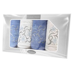 GIFT FROTEX IV KPL RĘCZNIKÓW GRENO 4EL BIAŁY/NI 3N