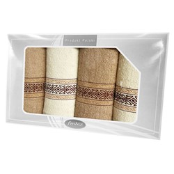 GIFT FROTEX IV KPL RĘCZNIKÓW GRENO 4EL KREM/BEŻ 2N