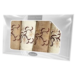 GIFT FROTEX IV KPL RĘCZNIKÓW GRENO 4EL KREM/BEŻ 3N