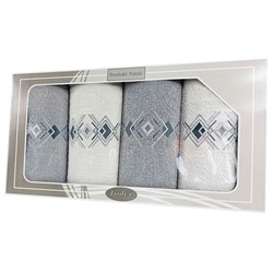 GIFT FROTEX IV KPL RĘCZNIKÓW GRENO 4EL BIAŁY/PO 4N
