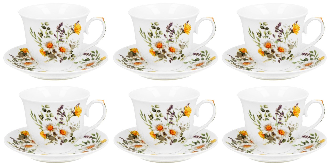 DAISY KOMPLET FILIŻANEK 6+6 250ml