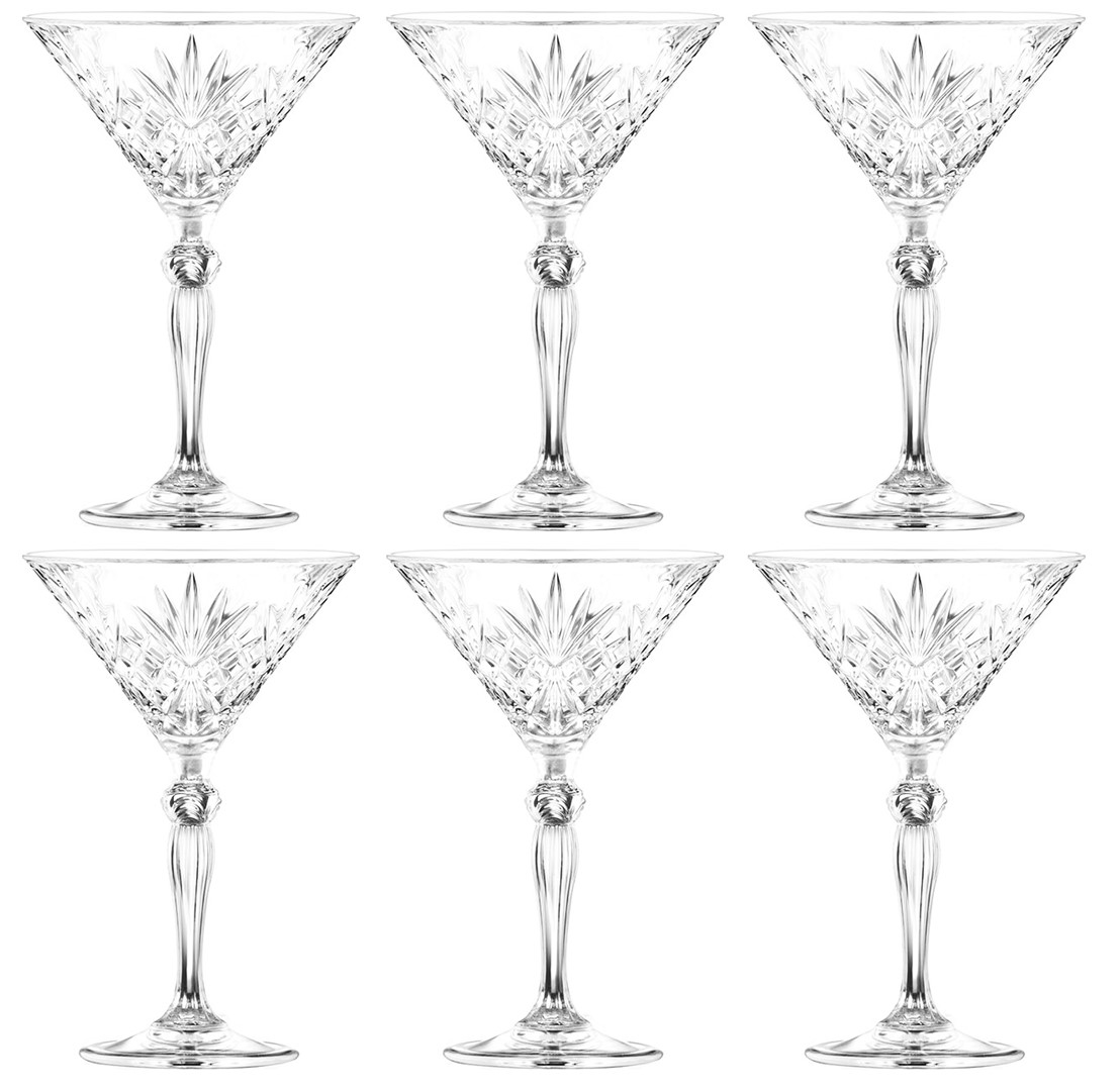 RCR MELODIA KIELISZEK SZAMPAN MARTINI 210 6szt