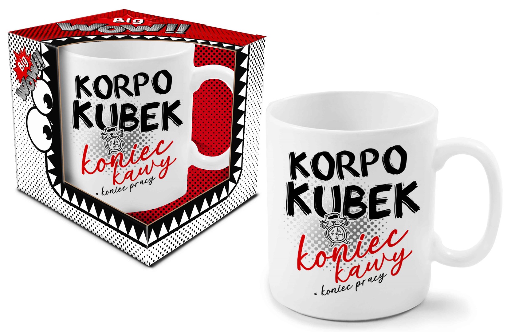 BIG WOW KUBEK 800ml KUBEK KORPO KONIEC KAWY...