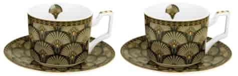 GEOMETRIC VERDIGO KOMPLET FILIŻANEK 2+2 250ml