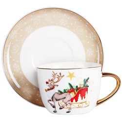 BN NAVIDAD FILIŻANKA ZE SPODKIEM 1+1 250ml