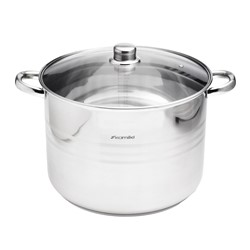 GARNEK STALOWY OKRĄGŁY 28cm 13,0L KM5405