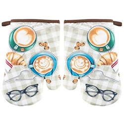RĘKAWICE KUCHENNE MAGNES KPL 2szt COFFEE F22A257B
