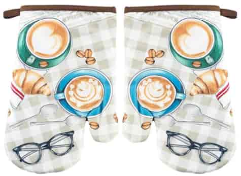 RĘKAWICE KUCHENNE MAGNES KPL 2szt COFFEE F22A257B