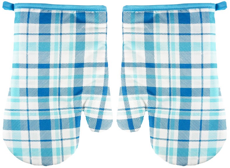 RĘKAWICE KUCHENNE MAGNES KPL 2szt CHECKS F23A1852