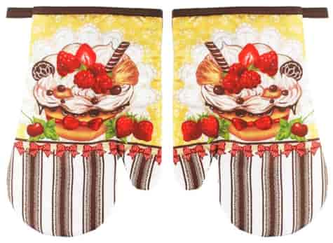 RĘKAWICE KUCHENNE MAGNES KPL 2szt SWEETS F9355