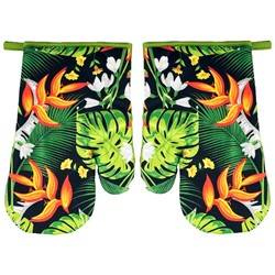 RĘKAWICE KUCHENNE MAGNES KPL 2szt LEAVES F9174